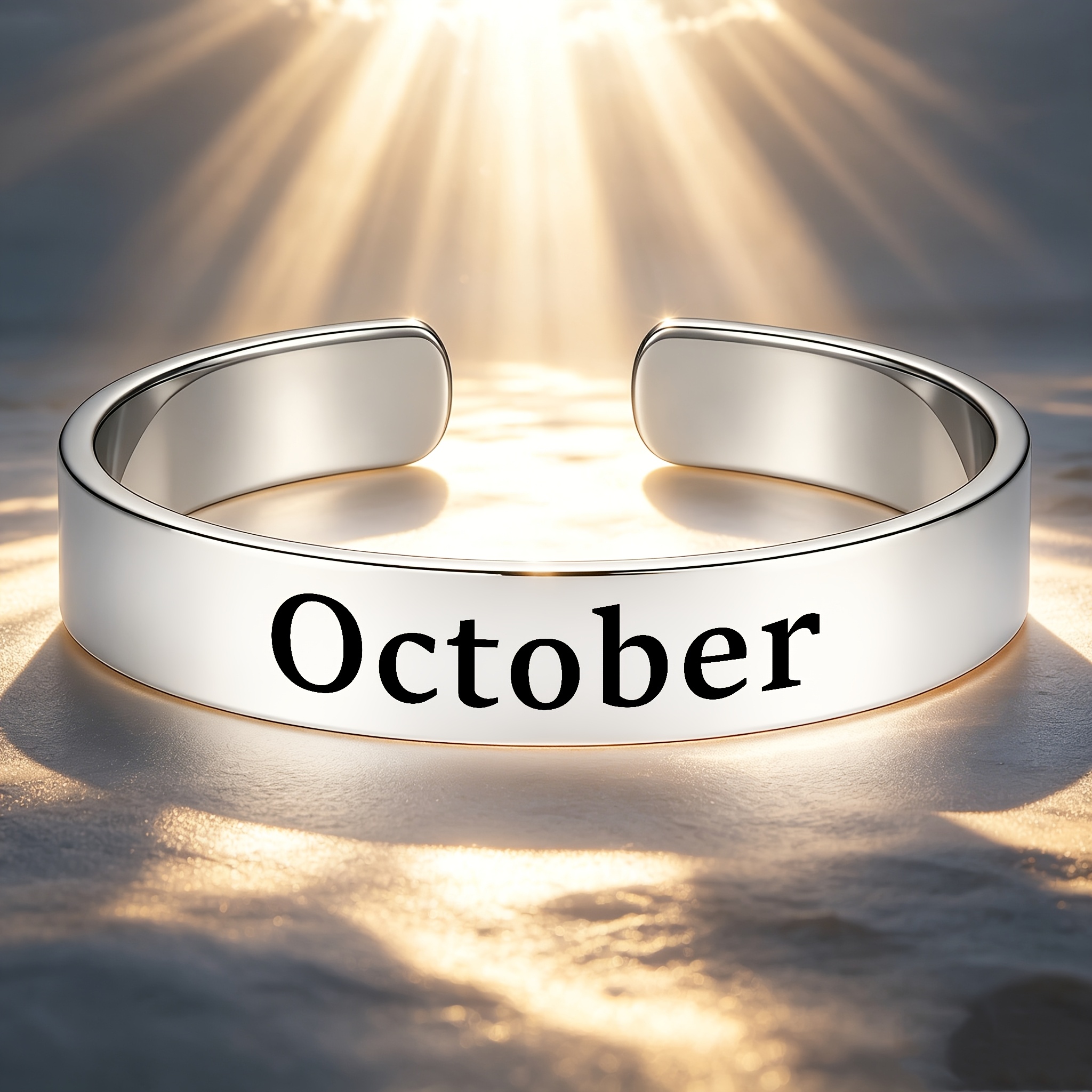 304 Stainless Steel Open Bangle for Special Anniversaries
